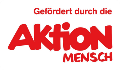 Das rot weiße Logo von Aktion Mensch.
