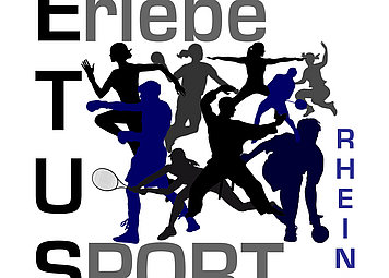 Buchstaben, Menschen Cartoons, verschieden Sportarten