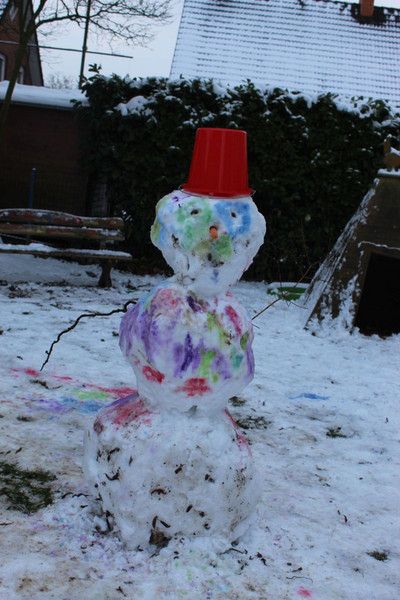 angemalter Schneemann
