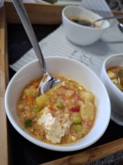 Suppe in einer Terrine